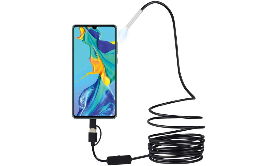 Inskam 107 USB-C/MicroUSB/USB endoskop 3,9 mm, 720p, pevná dĺžka kábla 5 m