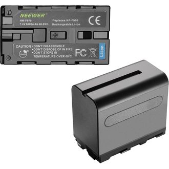 Neewer Sada batérií 6600 mAh s nabíjačkou, NW-F970
