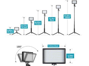 Neewer sada fotosvětel, 66/66 LED, 2x 10W