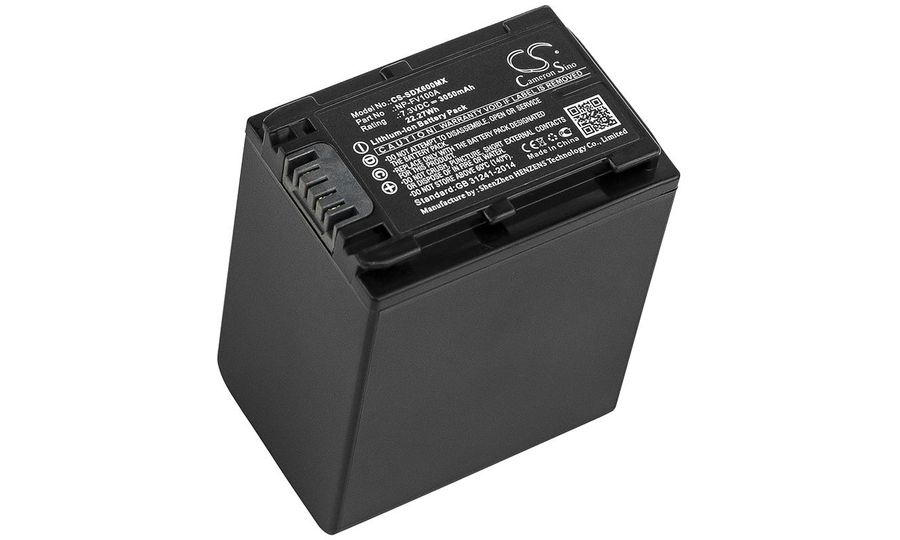 Batéria pre Sony Fdr-Ax33, Sony Fdr-Ax40 (ekv. Somikon NP-FV100A), 3050 mAh