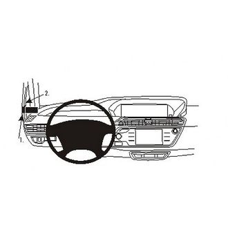 Brodit ProClip pre Citroen C4 (Grand) Picasso 13-18/C4 (Grand) SpaceTourer 19-23, vľavo na stĺpik
