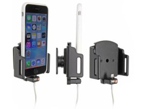 Brodit držiak pre Apple iPhone SE 2020/Xs/X/8/7/6S v puzdre, s priechodkou pre USB-Lightning kábel